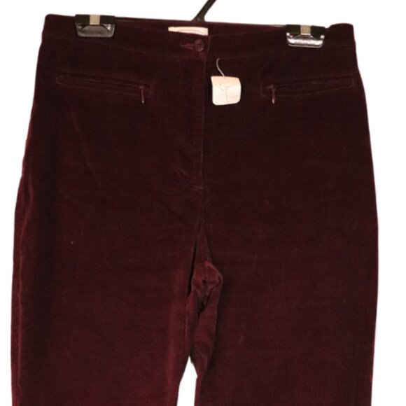 NORTHERN REFLECTIONS WOMENS SIZE 10 BURGUNDY  PANTS - Picture 2 of 3